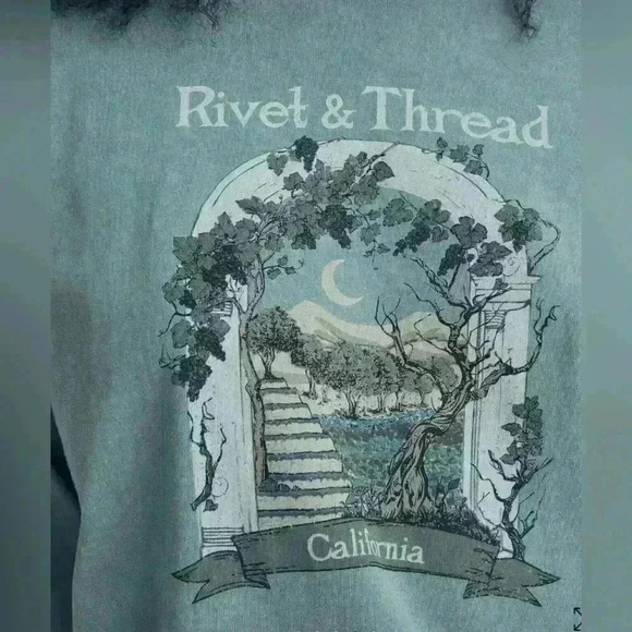 NWT Madewell Rivet & Thread Graphic Long-Sleeve Tee - Picture 4 of 8